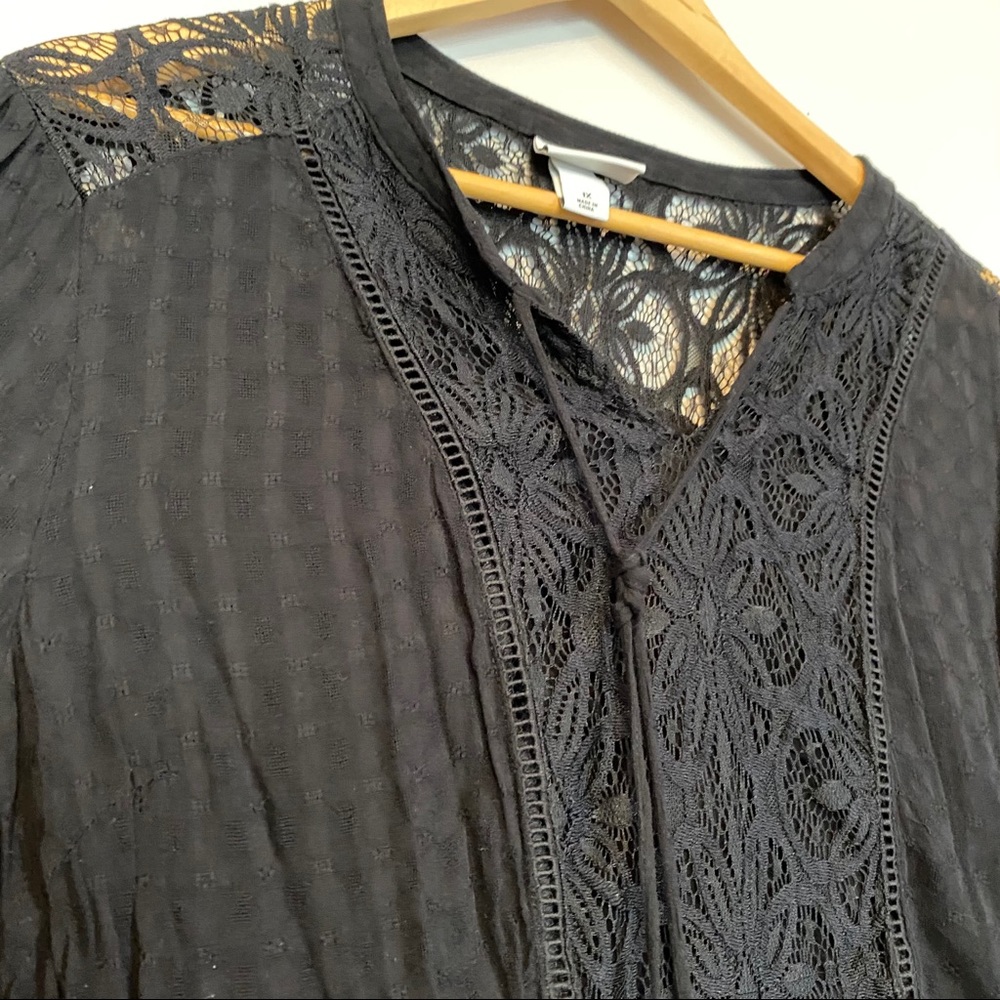 AVA & VIV BLACK BLOUSE - Picture 2 of 4